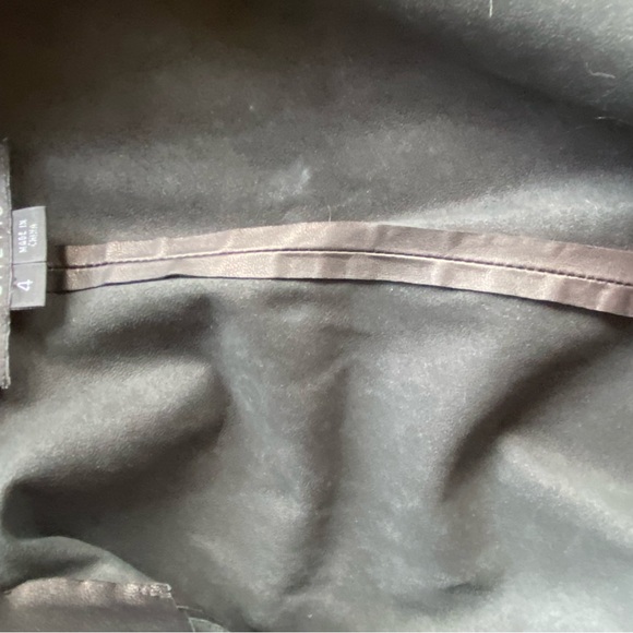 Lafayette 148 leather blouse size 4 - Picture 5 of 12